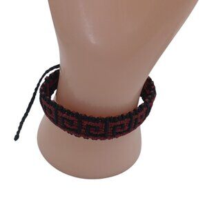 Unisex Handmade Woven Macramé Thread Geometric Figures Bracelet